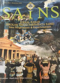 SAINS Jurnal Ilmiah STP Sahid Vol. 1, No. 1