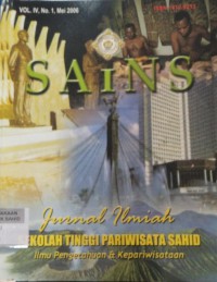 SAINS Jurnal Ilmiah STP Sahid Vol. 4, No. 1