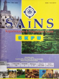 SAINS Kepariwisataan & Pengetahuan Umum Vol. 7, No. 2