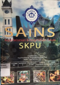 SAINS Kepariwisataan & Pengetahuan Umum Vol. 7, No. 3