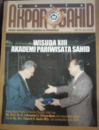 Warta Akpar Sahid : Media Komunikasi Edukasi & Informasi, Ed. Mei - Juli 2000