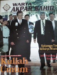 Warta Akpar Sahid : Media Komunikasi Edukasi & Informasi, Ed. Desember 1997