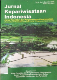 Jurnal Kepariwisataan Indonesia Vol. 4, No. 4