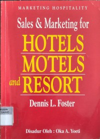 Sales & Marketing for Hotels, Motels and Resort