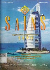 SAINS Kepariwisataan & Pengetahuan Umum (SKPU) Vol. 8, No. 1