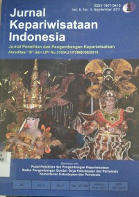 Jurnal Kepariwisataan Indonesia Vol. 6, No. 3