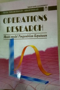 Image of Operations Research: Model-model Pengambilan Keputusan