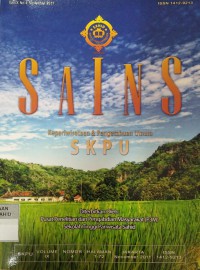 SAINS Kepariwisataan & Pengetahuan Umum (SKPU) Vol. 9, No. 4 Tahun 2011