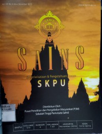 SAINS Kepariwisataan & Pengetahuan Umum (SKPU) Vol. 8, No. 4