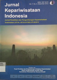 Jurnal Kepariwisataan Indonesia Vol. 7, No. 4