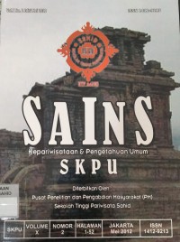 SAINS Kepariwisataan & Pengetahuan Umum (SKPU) Vol. 10, No. 2