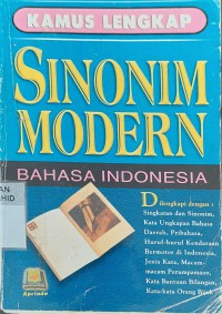 Kamus Lengkap Sinonim Modern Bahasa Indonesia