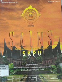 SAINS Kepariwisataan & Pengetahuan Umum (SKPU) Vol. 11, No. 1