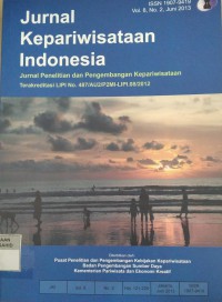 Jurnal Kepariwisataan Indonesia Vol. 8, No. 2