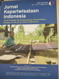 Jurnal Kepariwisataan Indonesia Vol. 7, No. 1