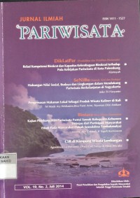 Jurnal Ilmiah Pariwisata Vol. 19, No. 2