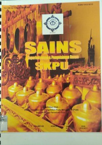 SAINS Kepariwisataan & Pengetahuan Umum (SKPU) Vol. 13, No. 2 Tahun 2015