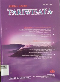 Jurnal Ilmiah Pariwisata Vol. 20, No. 1