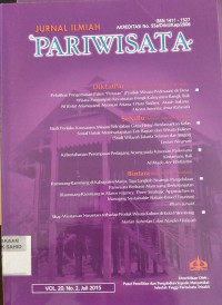 Jurnal Ilmiah Pariwisata Vol. 20, No. 2