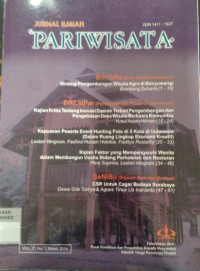 Jurnal Ilmiah Pariwisata Vol. 21, No. 1