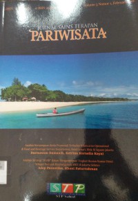 Jurnal Sains Terapan Pariwisata Vol. 3, No. 1