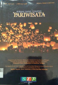 Jurnal Sains Terapan Pariwisata Vol. 4, No. 2