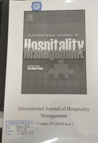 International Journal of Hospitality Management Vol. 29, No. 2