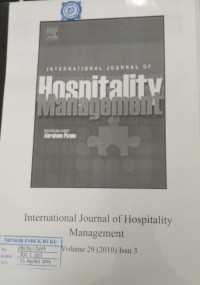 International Journal of Hospitality Management Vol. 29, No. 3