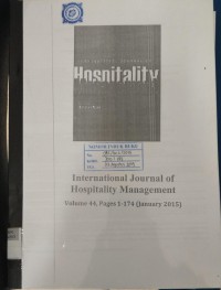 International Journal of Hospitality Management Vol. 44 (Jan)