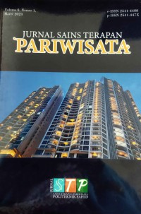 Jurnal Sains Terapan Pariwisata Vol. 8, No. 1