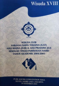 Wisuda 18 Politeknik Sahid 2004