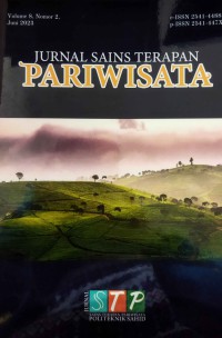 Jurnal Sains Terapan Pariwisata Vol. 8, No. 2