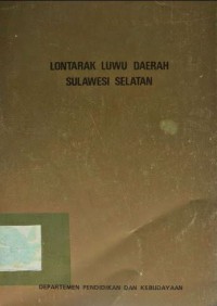 Lontarak Luwu Daerah Sulawesi Selatan