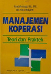Manajemen Koperasi : Teori dan Praktek