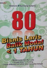 80 Bisnis Laris Balik Modal < 1 Tahun