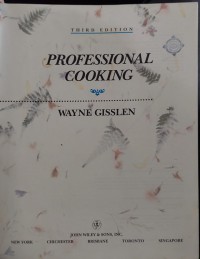 Professional Cooking