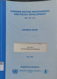 Tourism Sector Programming And Policy Development