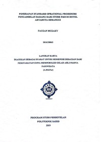 Penerapan Standard Oprational Prosedure Pengambilan Barang dari Store F&B di Hotel Aryaduta Semanggi