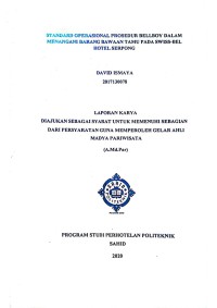 Standard Operasional Prosedur Bellboy dalam Menangani Barang Bawaan Tamu Pada Swiss-Bel Hotel Serpong