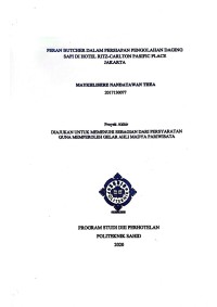Image of Peran Butcher Dalam Persiapan Pengolahan Daging Sapi di Hotel Ritz-Carlton Pasific Place Jakarta