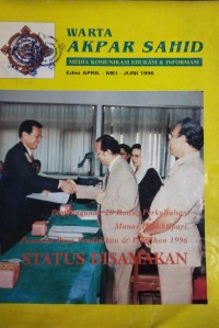 Image of Warta Akpar Sahid : Media Komunikasi Edukasi & Informasi, Ed. April - Juni 1996