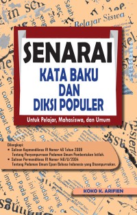 Senaria Kata buku dan Diksi populer