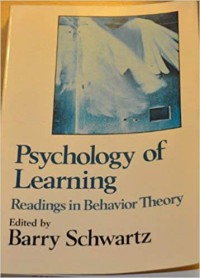 Image of Psychology of Learning : Readings in Behavior Theory