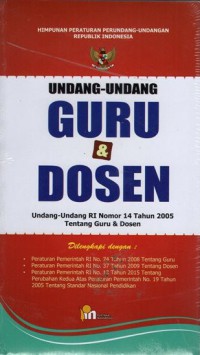 Image of Undang-Undang Guru dan Dosen