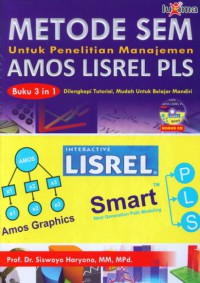 Image of Metode SEM: Untuk Penelitian Manajemen AMOS LISREL PLS