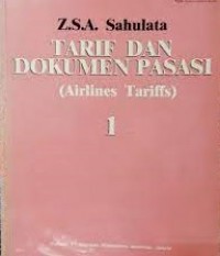 Image of Tarif dan Dokumen Pasasi : Airlines Tariffs