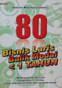 Image of 80 Bisnis Laris Balik Modal < 1 Tahun