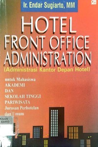 Image of Hotel Front Office Administration (Administrasi Kantor Depan Hotel)